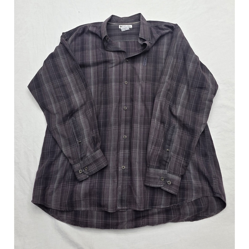 Columbia Men's Rugged Plaid Longsleeve Button Down Shirt Size XL‎